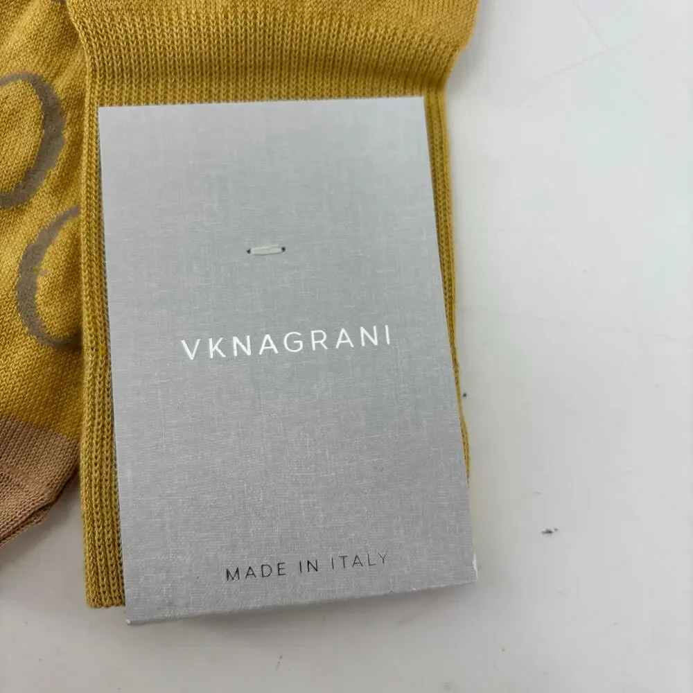 Vknagrani Men's Dress Socks Yellow Circles Blue Arrows Career